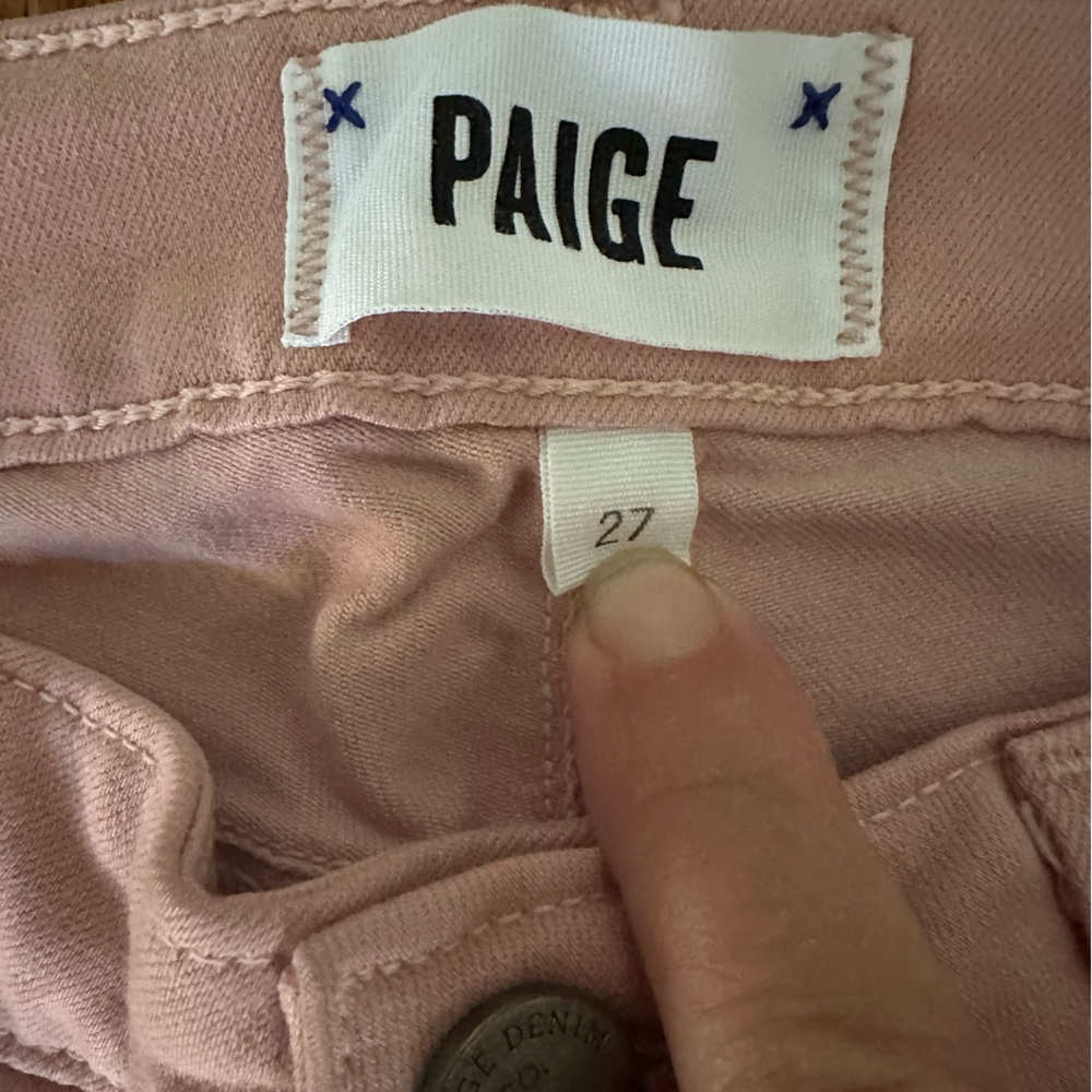 PAIGE Verdugo Ankle pants in Soft Pink - Picture 2 of 7